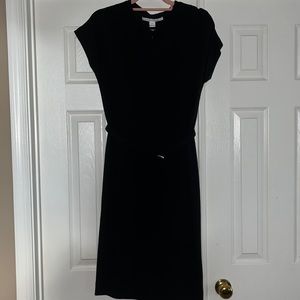 Belted Black Dress Size 8